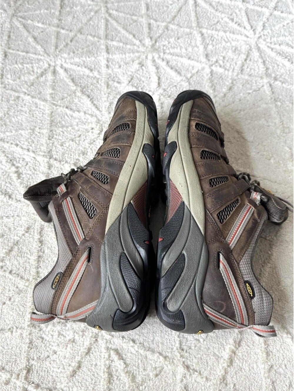 KEEN Voyageur Men’s 15 Brown Leather Hiking Trail Shoes 1002571 Outdoor